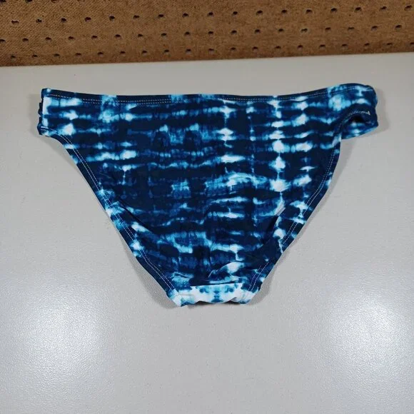 mynah womens navy blue white bikini swim bottoms S NWOT - Picture 3 of 3